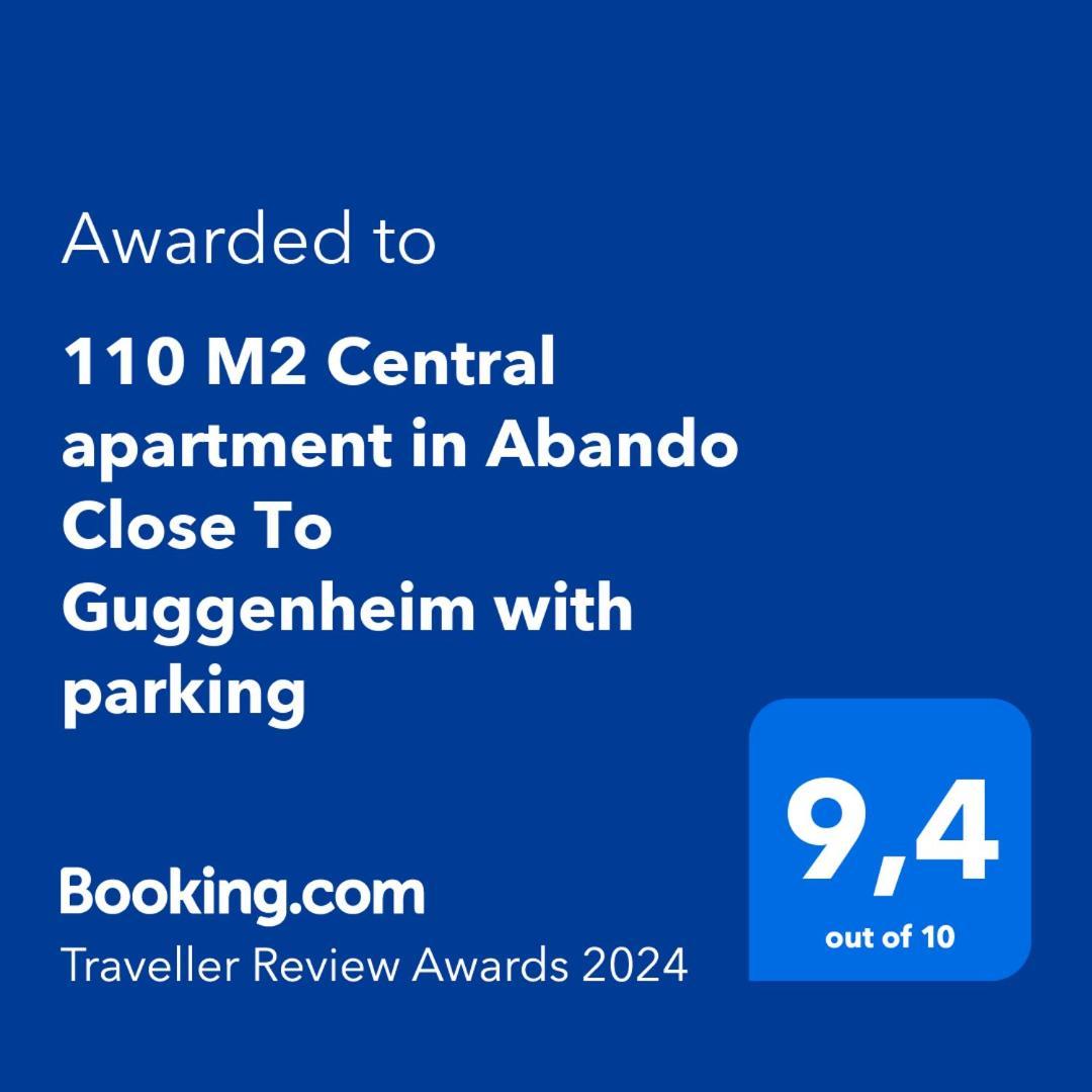 110 M2 Central Apartment In Abando Close To Guggenheim With Parking Bilbao Eksteriør bilde
